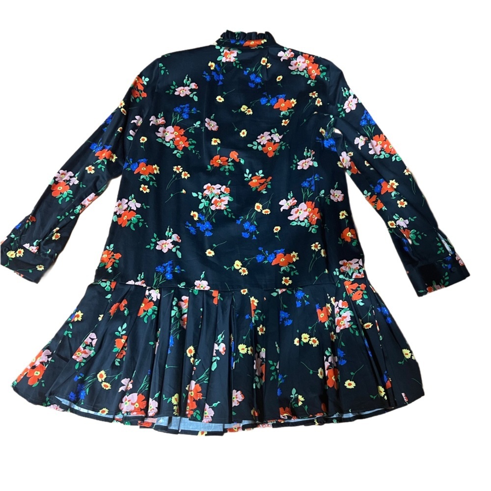 Tuckernuck Navy Floral Long Sleeve Dress Size Small Button Down Dress - Picture 7 of 9